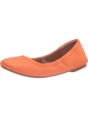 Женские кожаные балетки без шнуровки с круглым носком LUCKY BRAND оранжевого цвета Emmie, размер 8 м