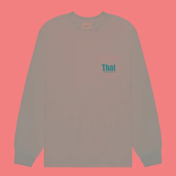 Мужской лонгслив thisisneverthat That Pocket фиолетовый, Размер XL
