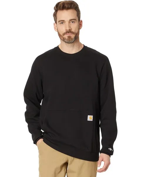 Толстовка Carhartt Force Relaxed Fit Lightweight Crew Neck Sweatshirt, черный