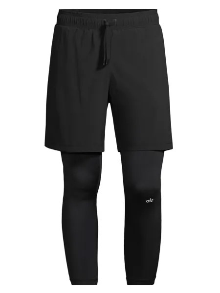Многослойные брюки Stability 2-in-1 Alo Yoga, черный