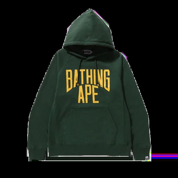 Худи BAPE NYC Logo Pullover 'Green', зеленый