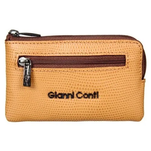 Ключница Gianni Conti, натуральная кожа, подарочная упаковка, бежевый