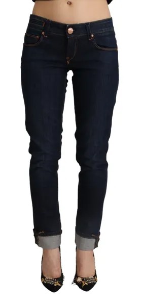 Джинсы ACHT Синие хлопковые женские джинсовые брюки узкого кроя с заниженной талией s. W26 Рекомендуемая розничная цена 300 долларов США