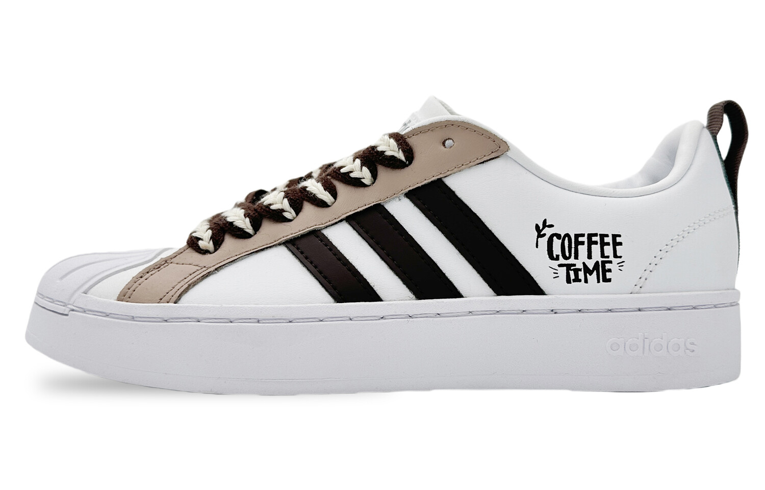 Кроссовки adidas neo Streetcheck Skateboarding Shoes Women's Low-top White/Brown, хаки