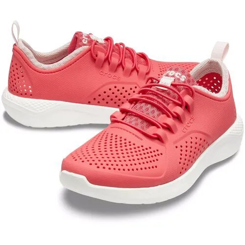 Кроссовки CROCS 206011-6QR для девочки, цвет розовый, размер 30