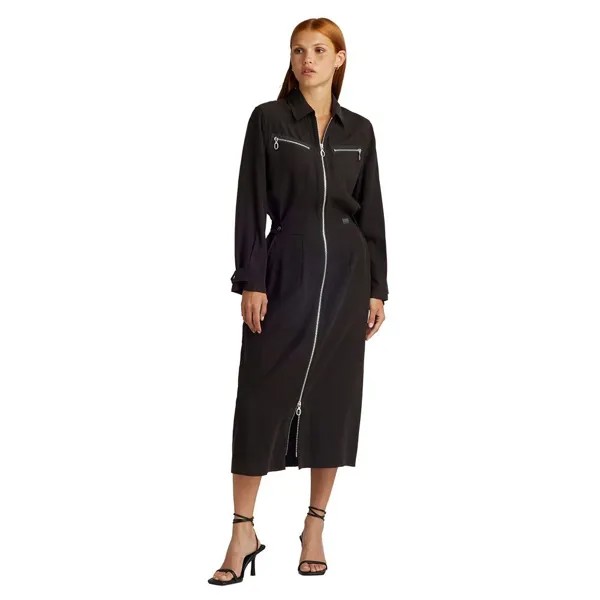 Платье G-Star D24267-D522 long sleeve long, черный