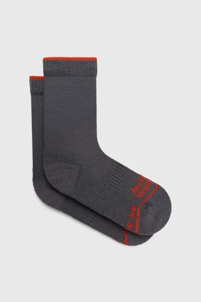 Носки Hike из шерсти мериноса Jack Wolfskin, серый