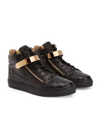 Giuseppe Junior кеды Kriss 1/2 с тиснением под змеиную кожу