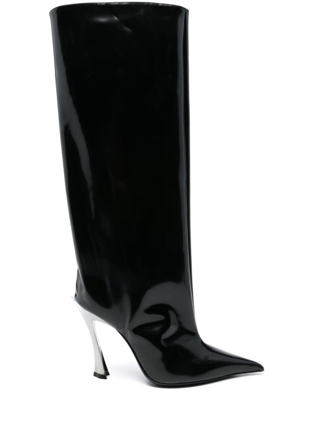Mugler лакированные ботильоны, черный