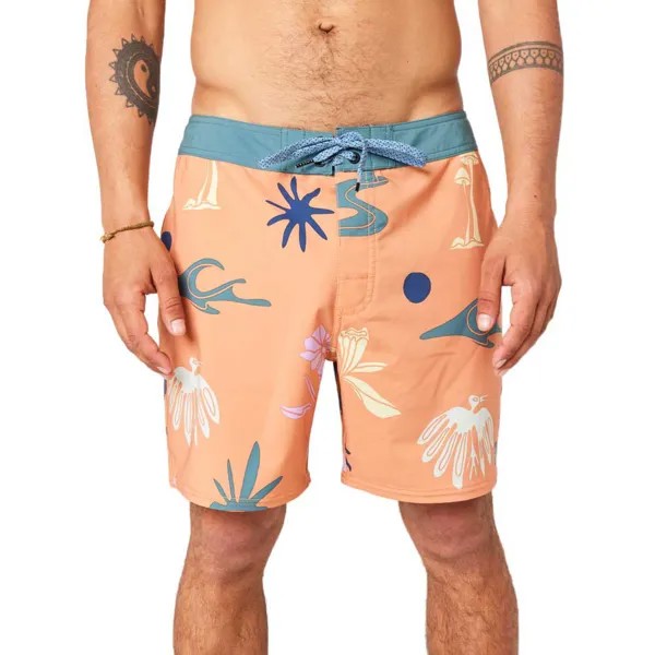 Шорты для плавания Rip Curl Mirage Retro Snapa Swimming Shorts, оранжевый