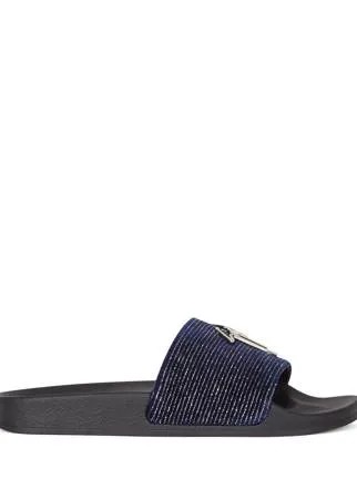 Giuseppe Zanotti шлепанцы Brett с логотипом