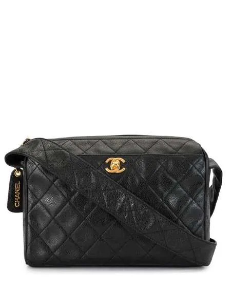 Chanel Pre-Owned стеганая сумка через плечо