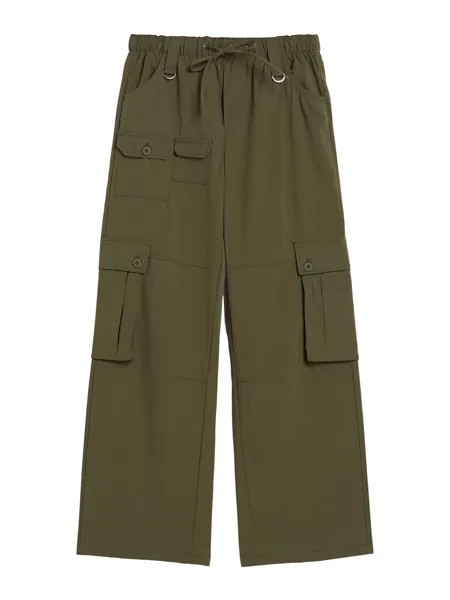 Брюки карго Bershka, хаки