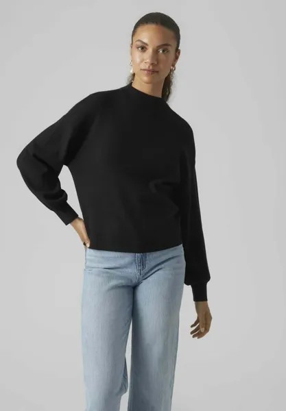 Свитшот Vero Moda НЭНСИ ФАННЕЛНК, черный
