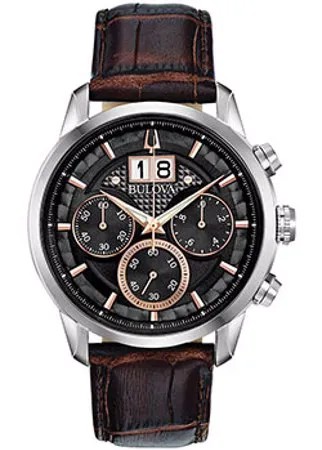 Японские наручные  мужские часы Bulova 96B311. Коллекция Sutton