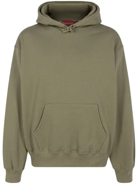 Supreme худи с аппликацией, зеленый