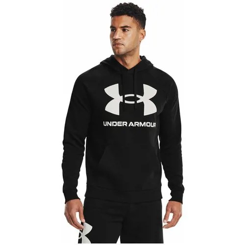 Толстовка Under Armour Rival Fleece Big Logo Hoodie Черный 3XL 1357093-001