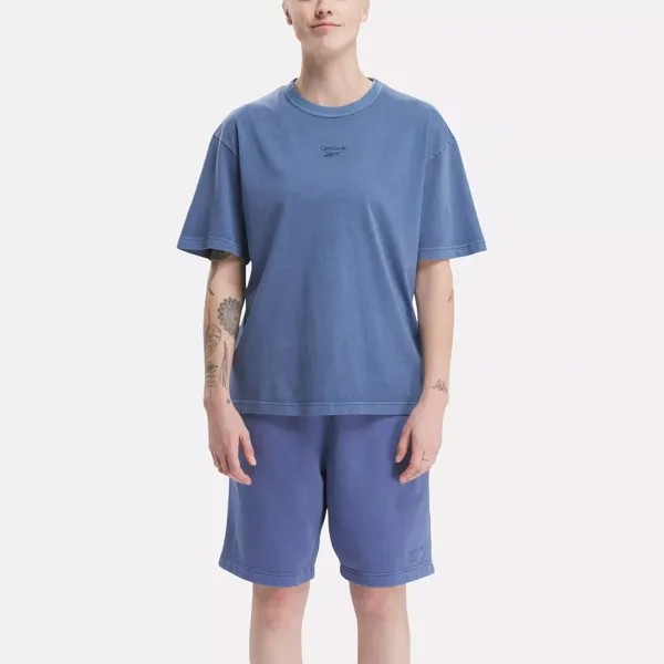Футболка Identity с эффектом потертости Reebok, синий
