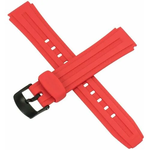 Ремень красный матовый пластик Casio W-211-4A