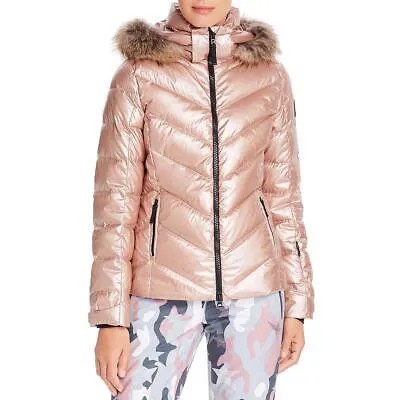 Женская розовая пуховая куртка-пуховик Bogner Fire + Ice Sassy 2 10 BHFO 2791