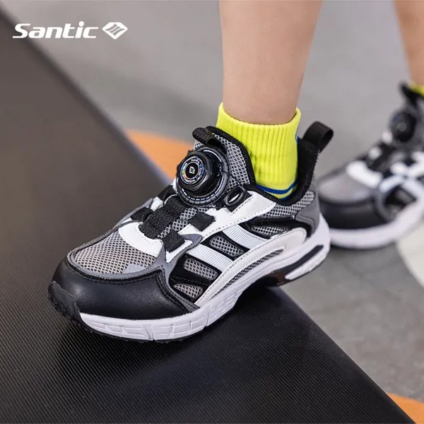 Детские спортивные кроссовки Santic для фитнеса, дышащая Регулируемая нескользящая обувь для мальчиков и девочек