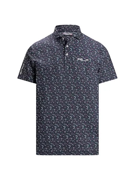 Рубашка поло узкого кроя с цветочным принтом Rlx Ralph Lauren, красный