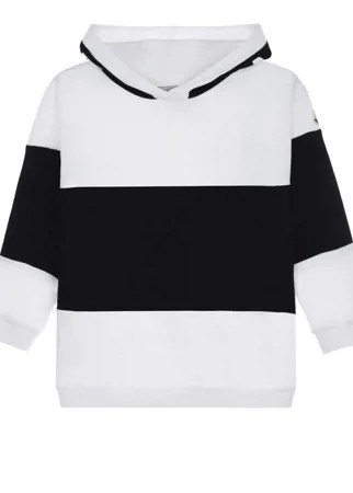 Черно-белая толстовка-худи Moncler детское