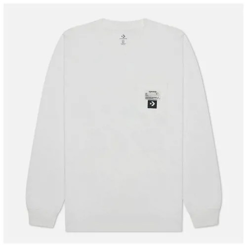 Мужской лонгслив Converse x Joshua Vides Pocket белый, Размер XS