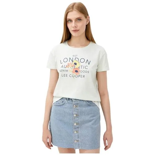 Футболка Lee Cooper Straight Crew Neck Женщины MT4A120487AS2LC1-BG S
