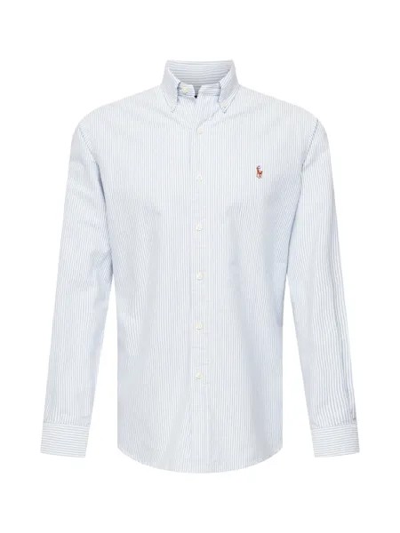 Рубашка на пуговицах стандартного кроя Polo Ralph Lauren, голубой/белый