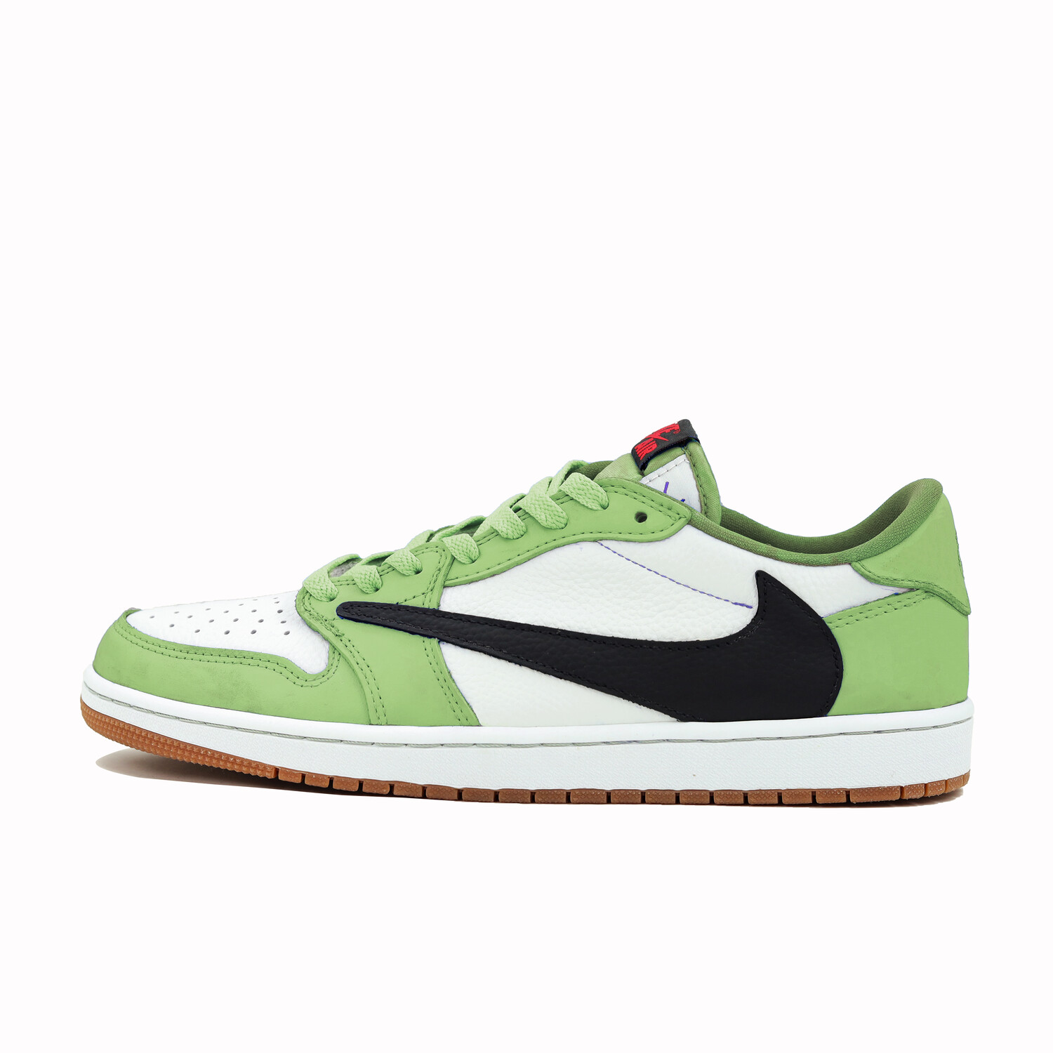 Кроссовки Travis Scott X Air Jordan Vintage Basketball Shoes Women's Low-top, зеленый
