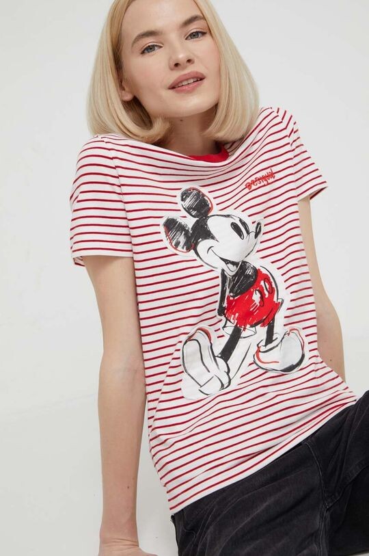 Футболка MICKEY PATCH из коллаборации с Disney Desigual, красный