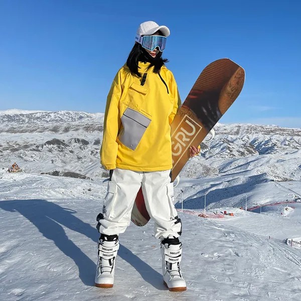 Новинка Зима 2022 Лыжная куртка одежда женские куртки ветрозащитное уличное Пальто сноуборд водонепроницаемые комбинированные лыжные костюмы одежда