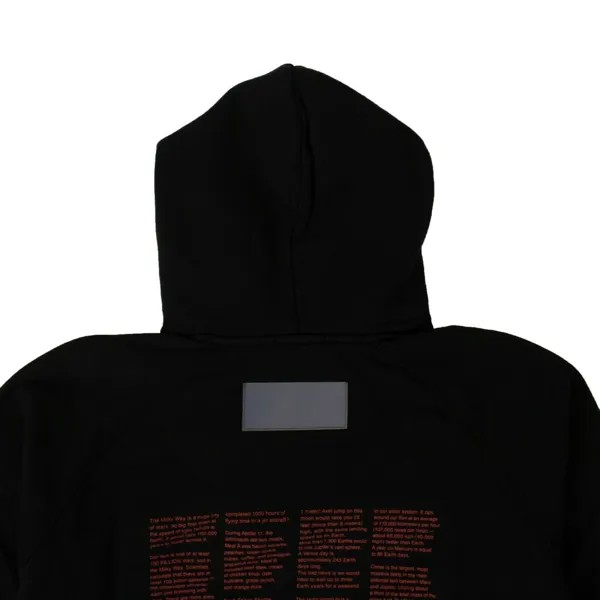 Мужская черная толстовка НАСА с капюшоном Heron Preston, черный