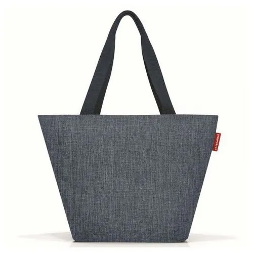 Сумка шоппер женская Reisenthel Shopper M Twist Blue ZS4027, с принтом, большой, тканевый