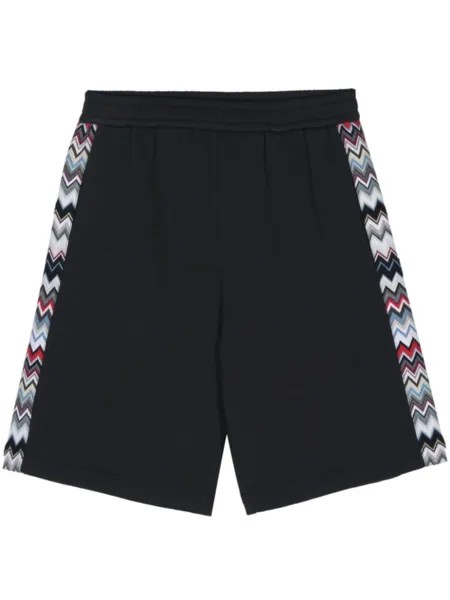 Missoni шорты с узором зигзаг, синий