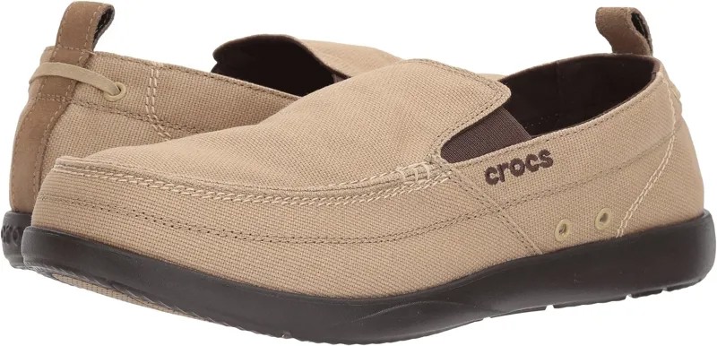 Лоферы Walu Crocs, цвет Khaki/Espresso