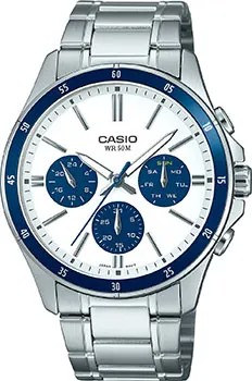 Японские наручные  мужские часы Casio MTP-1374D-7A2. Коллекция Analog