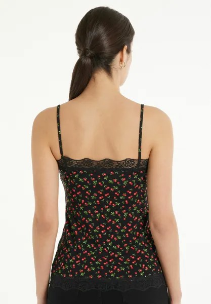 Топ V-NECK Tezenis, темно-красный