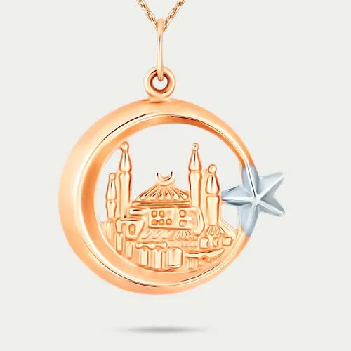 Подвеска GOLD CENTER, золото, 585 проба