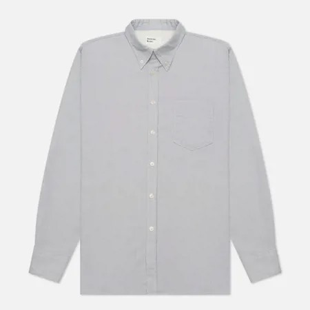 Мужская рубашка Universal Works Everyday Organic Oxford, цвет серый, размер XL