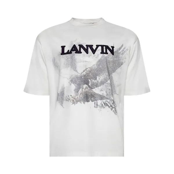 Футболка Lanvin Printed  'White Mustang/Black', белый