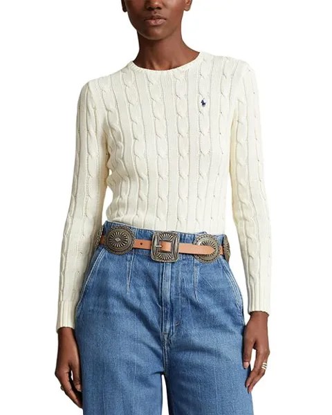 Хлопковый вязаный свитер Ralph Lauren, цвет Ivory/Cream