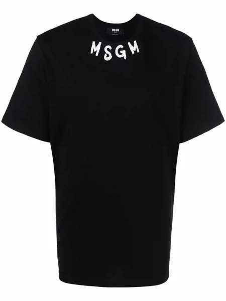 MSGM футболка с логотипом