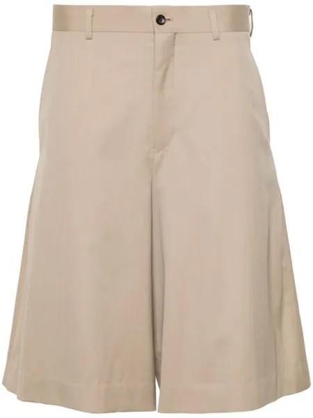 Comme des Garçons Homme Plus шорты в двух тонах, нейтральный цвет