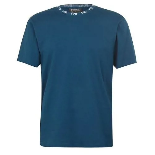 Футболка Everlast Neck Logo T Shirt Mens blue - Everlast - Синий - M