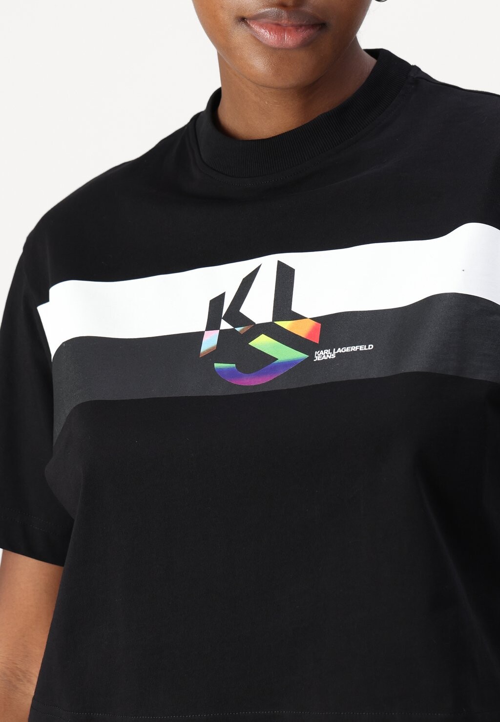 Футболка с набивным рисунком ALL LOVE TEE Karl Lagerfeld, черный