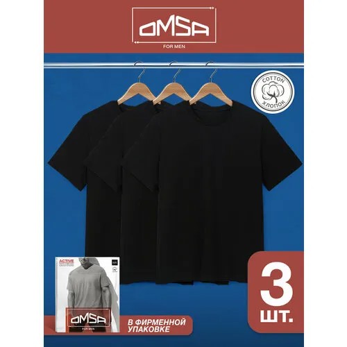 Футболка Omsa, размер 56(4XL), черный