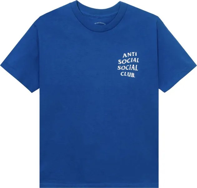 Футболка Anti Social Social Club x Case Study Flag Tee 'Blue', синий