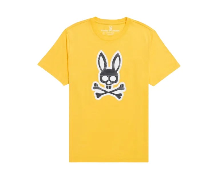 Футболка Psycho Bunny Liam Bal Golden Ray Big and Tall B9U138S1PC-GDR, желтый